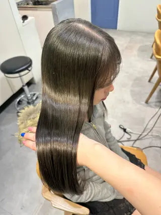 ロング カラー HANAME 原宿美容室のヘアスタイル