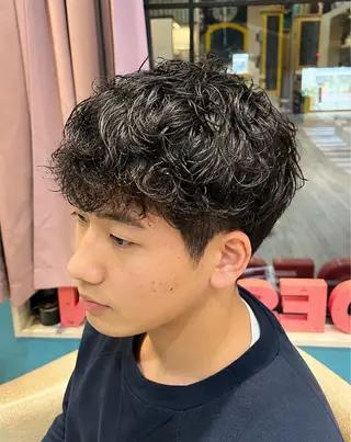 ショート パーマ メンズ 塚崎日和 /塩釜口のヘアスタイル