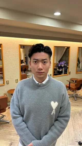 ショート パーマ メンズ お支払いは現金のみ MIZUKIのヘアスタイル