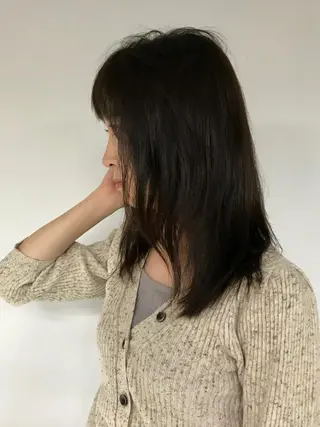 セミロング パーマ KOOKI スティードトーキョーのヘアスタイル