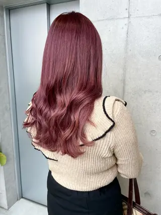 ロング カラー パーマ 透明感カラー✂︎ /縮毛矯正/YUKAのヘアスタイル