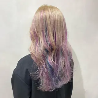 ロング カラー 🩵ブリーチカラー MIORI🩵のヘアスタイル