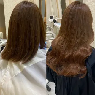 ロング ヘアアレンジ 新宿/韓国ヘア 中明度カラー/かやのヘアスタイル