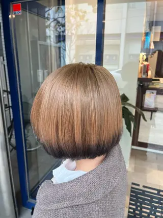 ミディアム カラー 大人透明感艶カラー 寺田稜のヘアスタイル