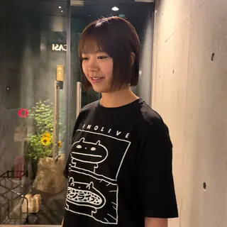 ショート ボブパーマ🥣KON コンナツミのヘアスタイル