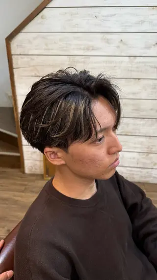 カラー メンズパーマ✨️/ 縮毛カラー🫧あきはのヘアスタイル