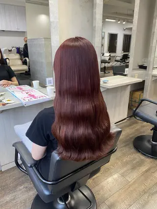 ロング 檜谷 晴　顔周りカットのヘアスタイル