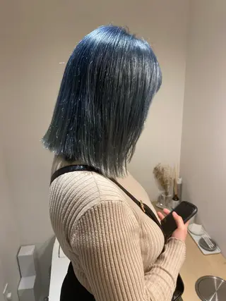 ミディアム カラー メンズ清潔感のプロ 💈メンズパーマ藤田のヘアスタイル