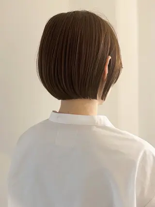 ショート カラー 🩵ナチュラルカラー 🩵モモのヘアスタイル