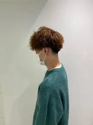 ミディアム カラー パーマ メンズ 横浜駅メンズパーマ師 🌀岩﨑弘成🌀のヘアスタイル