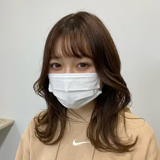 ロング カラー パーマ ヘアアレンジ メンズ キッズ ネイル マツエク・マツパ アイブロウ エクステモデル募集 💗大阪梅田/川上のヘアスタイル