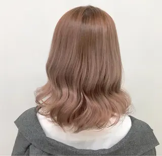 ミディアム カラー 🍒韓国暖色ヘア NO.1🍒🪽のヘアスタイル