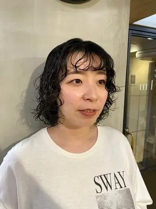 ショート パーマ 齋藤 リクのヘアスタイル