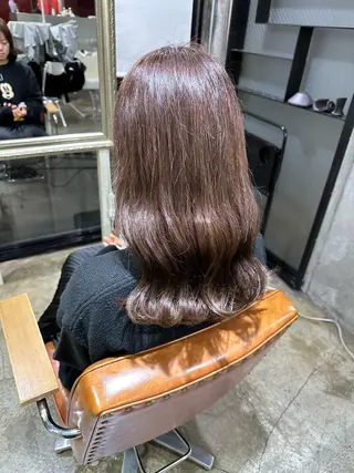 ロング 🔥コテ巻き風 ボブパーマ🔥のヘアスタイル