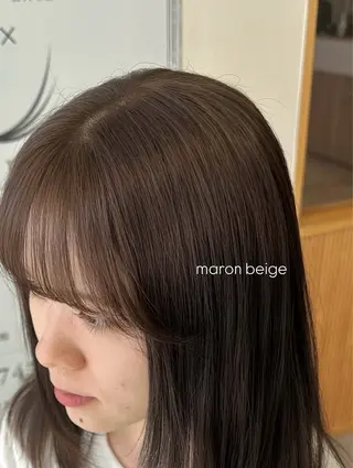 セミロング カラー 服部 真帆のヘアスタイル