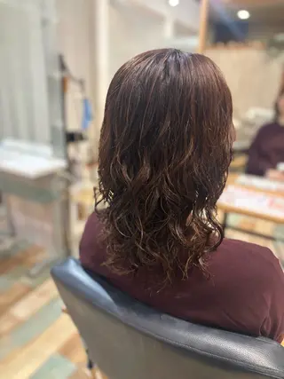 ミディアム パーマ artique 来実のヘアスタイル