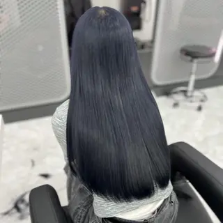 カラー 🌸春の暗髪カラー 🌸透明感ヘアのヘアスタイル