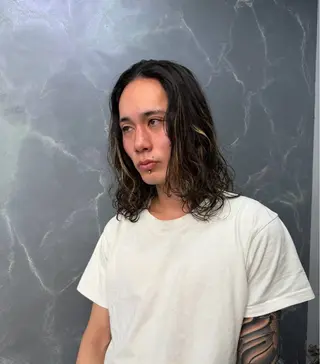 パーマ メンズ センターパート指名 No.1／カヅキのヘアスタイル