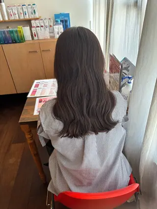ロング カラー 兼子莉彩 /暗髪🤎/暖色🍒のヘアスタイル