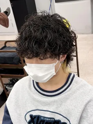 ショート 京都河原町 メンズパーマ助川龍哉のヘアスタイル
