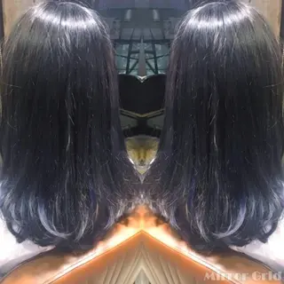 セミロング カラー 北條 優輝のヘアスタイル