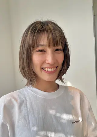 ショート 縮毛矯正/ 屋宜　輝のヘアスタイル
