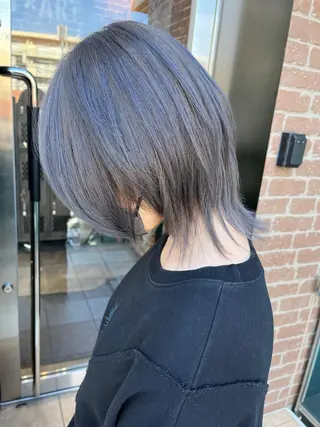 ミディアム カラー パーマ ヘアアレンジ メンズ キッズ ネイル マツエク・マツパ アイブロウ 久木原 ゆりのヘアスタイル