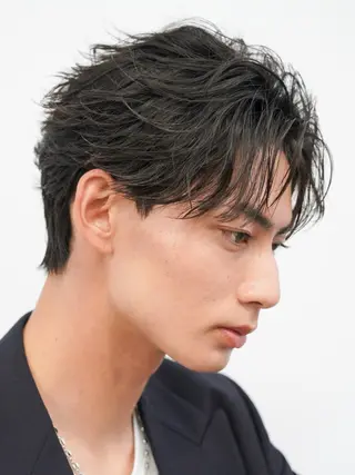 パーマ メンズ 湯浅禅也/プードル /波巻きパーマ/栄のヘアスタイル