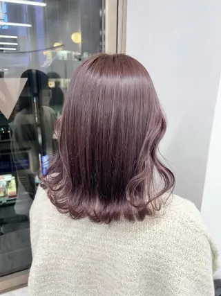 ミディアム カラー パーマ ヘアアレンジ メンズ キッズ ネイル マツエク・マツパ アイブロウ 上品＆韓国風 🥀海心🥀のヘアスタイル
