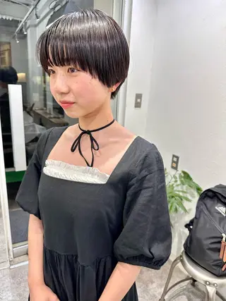ショート カラー ヘアアレンジ メンズ キッズ ネイル マツエク・マツパ アイブロウ パーマ/透明感カラー /ボブ/吉田一生のヘアスタイル