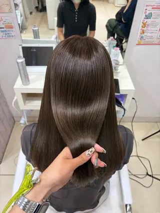 セミロング 【髪質改善カラー】 あむ·. ⟡ 🖤のヘアスタイル