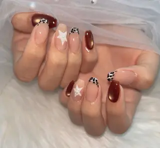 ネイル YumiNail 長さだし&ハンドケアのネイルデザイン
