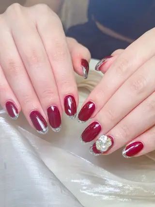 ネイル candy nail 韓国風ワンホンネイルのネイルデザイン