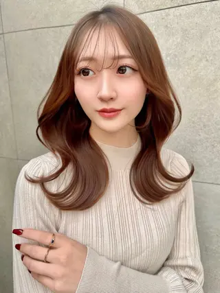 セミロング 縮毛矯正✨🫧 レイヤー川村利幸のヘアスタイル