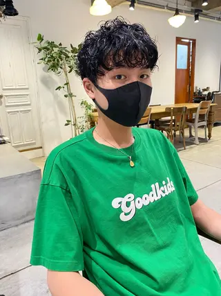 ショート カラー パーマ ヘアアレンジ メンズ キッズ ネイル マツエク・マツパ パーマスタイル🔅 sayacaのヘアスタイル