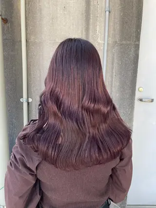 ロング カラー ヘアアレンジ 縮毛矯正/髪質改善/ ブリーチ毛/木元渓太のヘアスタイル