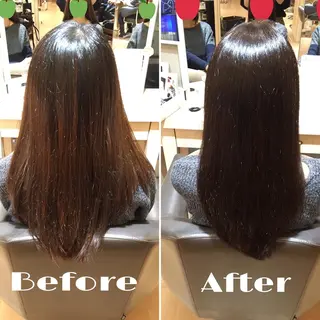 ロング カラー 白浜 サキのヘアスタイル