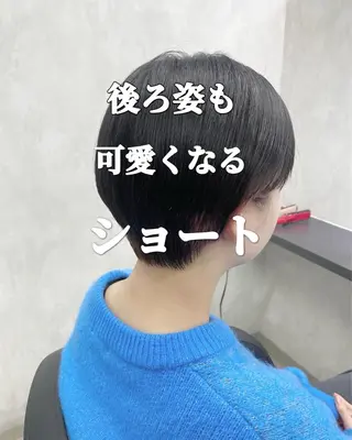 ショート カラー 白髪ぼかし/ショート /ミニボブだいじのヘアスタイル