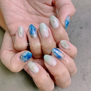 ネイル モチの良さ◉ フィルインネイル♡のネイルデザイン