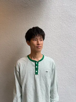 パーマ メンズ 髪質改善/はるか 透明感カラー🧸のヘアスタイル