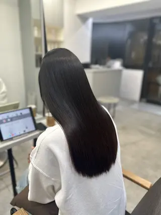 ロング パーマ ハイトーンカラー が絶対可愛い✨泰聖✨のヘアスタイル