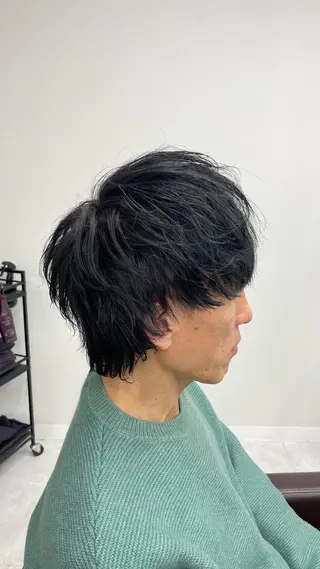 ミディアム パーマ メンズ メンズ特化AMITY SHINGOのヘアスタイル