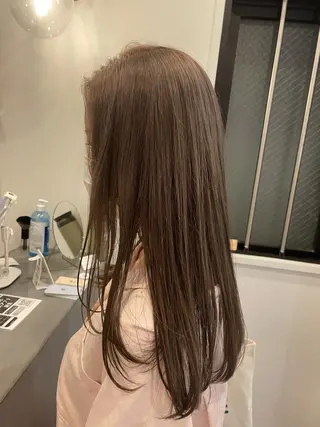 ロング カラー やまさきえりこ ニュアンスパーマのヘアスタイル