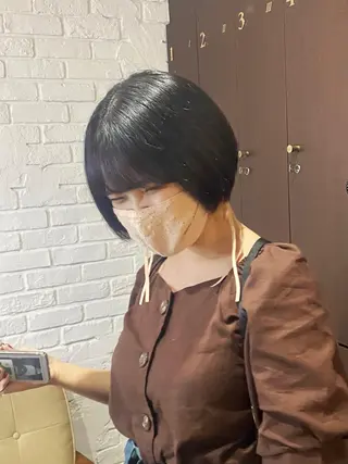 ショート カラー パーマ ヘアアレンジ レイヤーカット×髪質 改善🇰🇷シオリのヘアスタイル