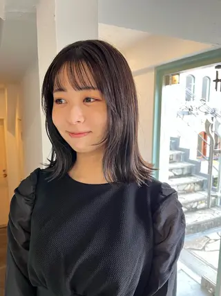 ミディアム カラー ヘアアレンジ 恵比寿｜眠れる ヘッドスパchacoのヘアスタイル