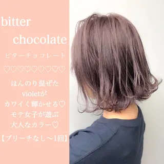 ショート カラー ヘアアレンジ 🪞official THREE 横浜🎀のヘアスタイル