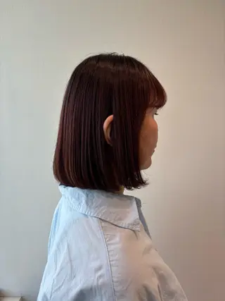 カラー ゆづき🩵ྀི /透明感カラーのヘアスタイル