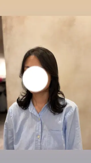 セミロング MAHAE 中司のヘアスタイル