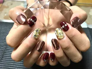 ネイル モチの良さ◉ フィルインネイル♡のネイルデザイン