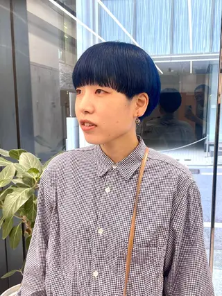 ショート カラー ブリーチ&髪質改善 TAIGAのヘアスタイル